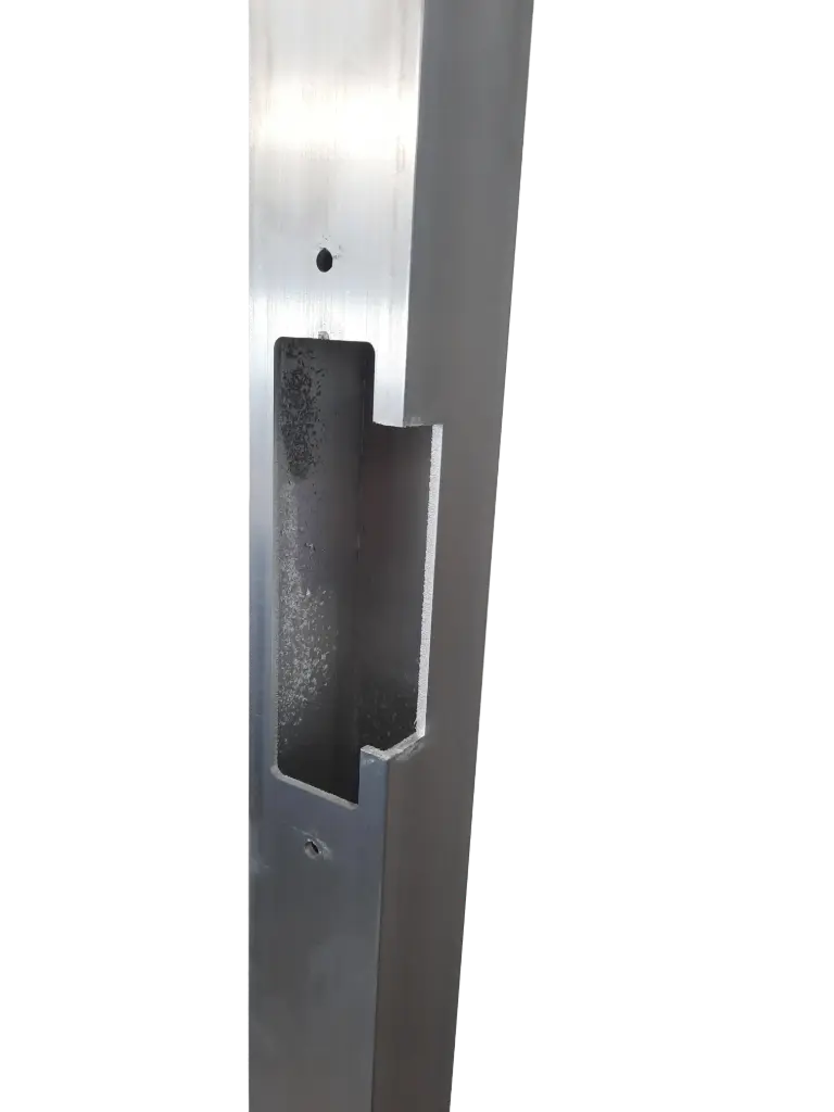 Lock Tube Box ELECTRIC STRIKER 50x50x3mm  Aluminium  RIGHT HAND 2200mm