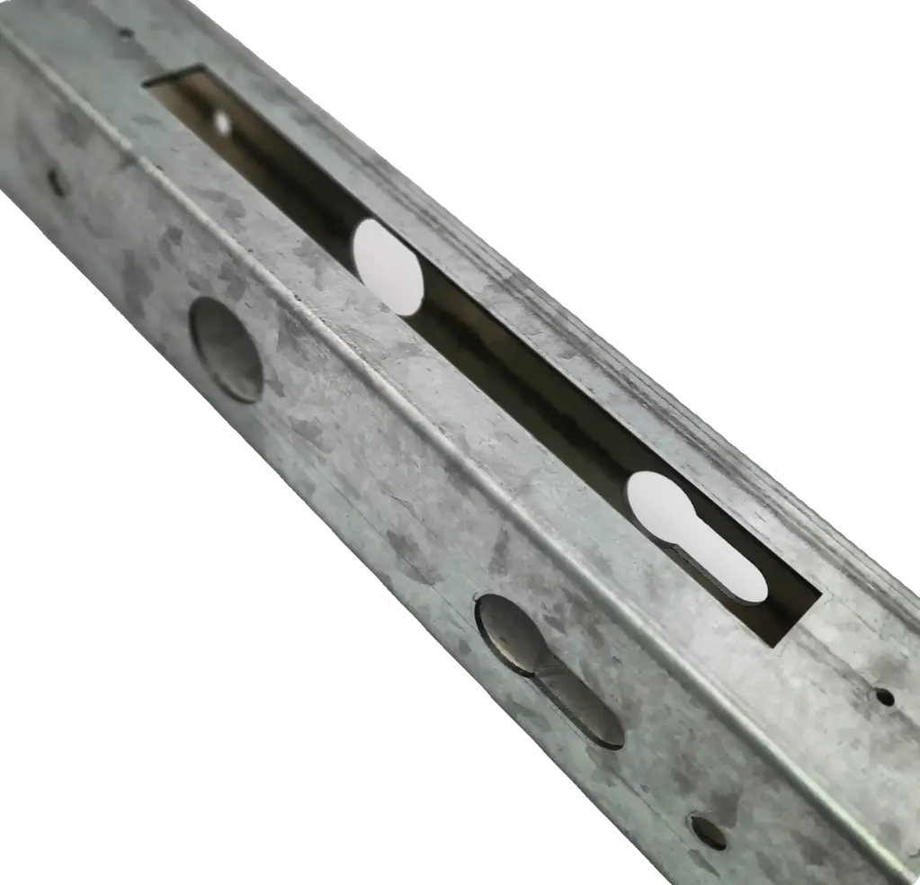 Lock Tube Box 50x50x1.6nn EURO To Suit Viro Euro Insert Mortice Lock - 50x50 Frame, 30mm Backset, GALV Galvanised Steel - For Swing Gates 2100mm