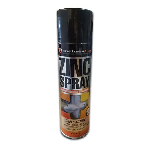 Zinc Spray Can, Industrial Strength Liquid Cold Galvanising Spray 400g, Protect and Match 2 in 1 