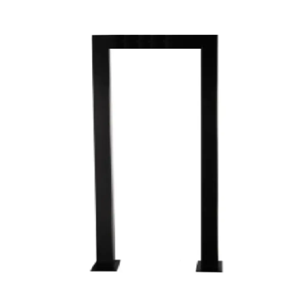 Welded Tunnel Post Galvanised Steel, 3100mm x 430mm, Post 100x100x2mm BLACK