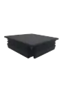 End Cap Plastic, Tube Inserts 100x100mm, 2mm Wall Thickness BLACK 