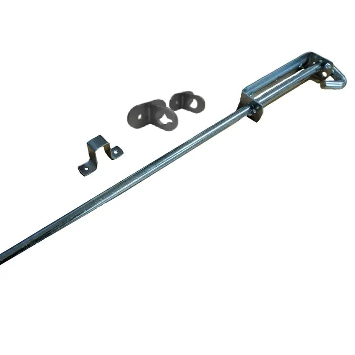 SCREW IN LUGS + Heavy Duty Steel Drop Bolt 650mm long 16mm Rod - Zinc Finished