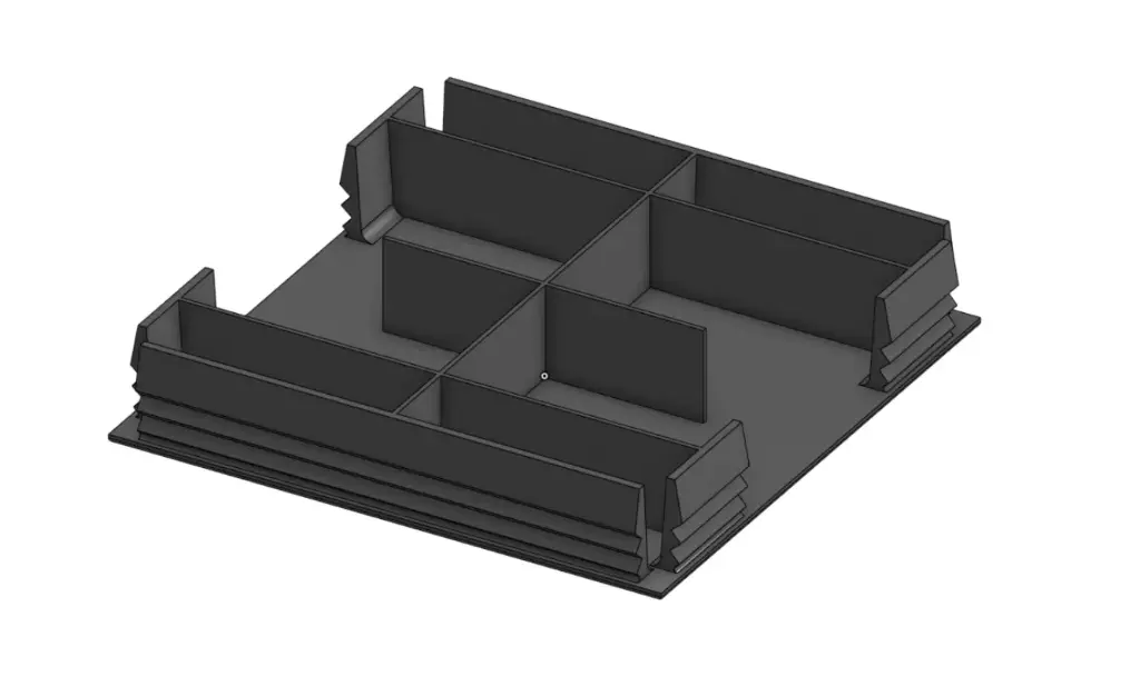Cap H-Column 238x238x40mm