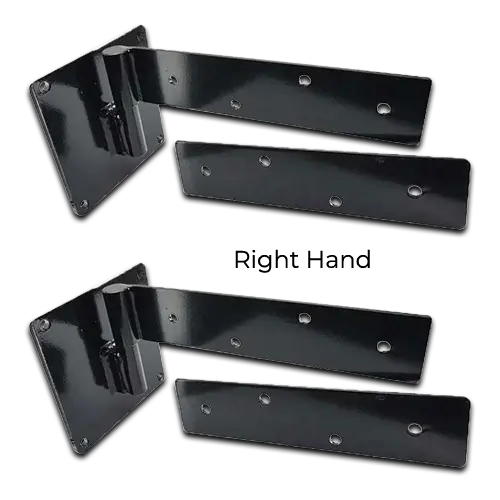 Heavy Duty Steel Gudgeon Strap Timber Gate Hinge RH Side Powder coated - Pair