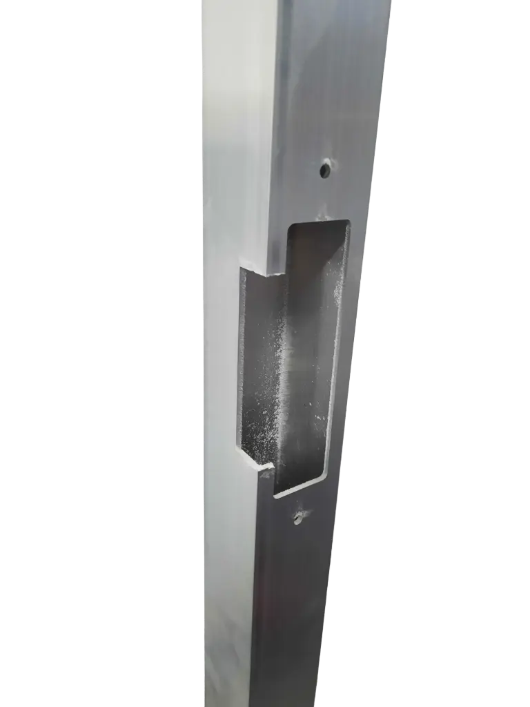 Lock Tube Box LOCKTON 50x50x1.6mm with GALV Galvanised Steel LEFT HAND STRIKER BOX 2100mm