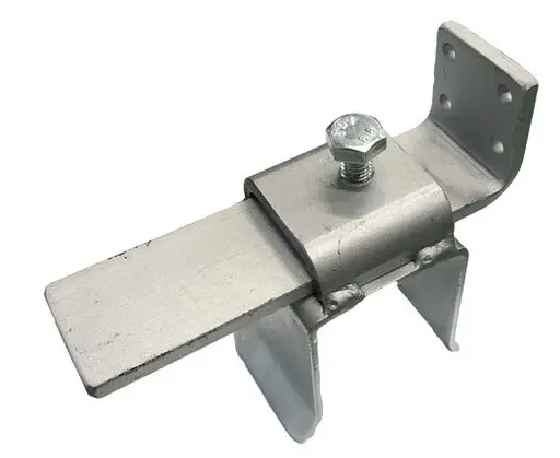 Steel Sliding Block Holder - 100mm, Top Cap, Mounting Bracket