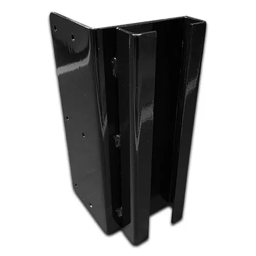 [SBHD374] Heavy Duty Sliding Gate Block Holder - Adjustable 280x80x26mm with Bracket - Satin Black