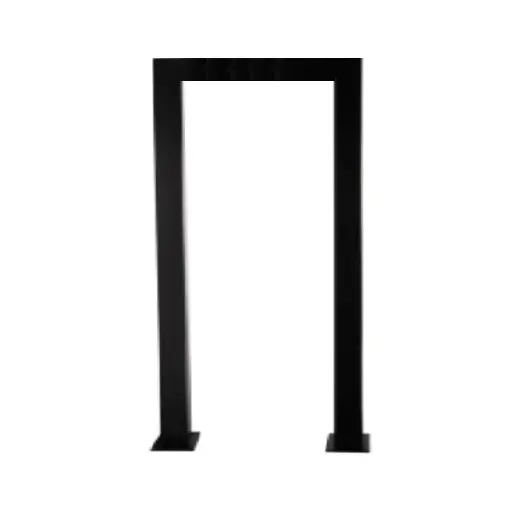 [TN314ST] Welded Tunnel Post Galvanised Steel, 3100mm x 430mm, Post 100x100x2mm BLACK