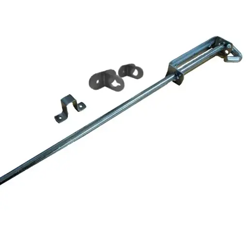 SCREW IN LUGS + Heavy Duty Steel Drop Bolt 650mm long 16mm Rod - Zinc Finished