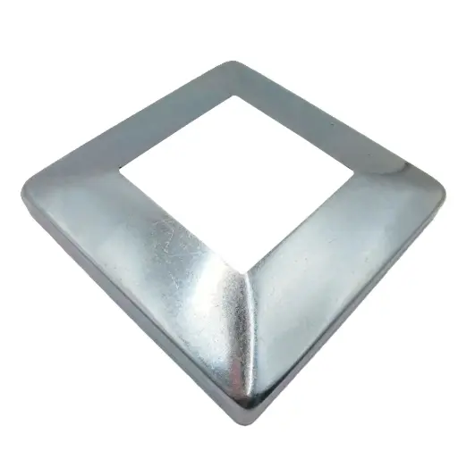 [BC150ZC] Square Base Plate Cover 150x150mm for Post (Any Post Size) Bolt Down- Steel Zinc