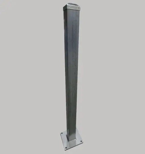 [PB101ST] Custom Post Galvanised Steel with Base Fixing Plate 