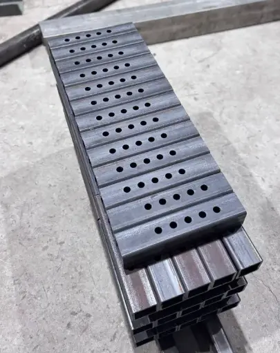 [LC1552ST] Custom Laser Cut Galvanised Steel Tube 150x50x2mm