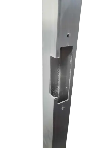 [LTES50LHAL] Lock Tube Electric Striker 50x50x3 2000mm Aluminium LEFT HAND 