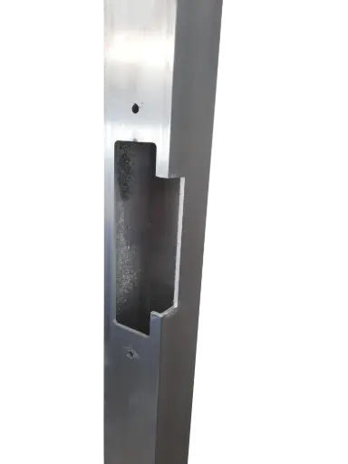 [LTS50LKT20R] Lock Tube Box LOCKTON 50x50x1.6mm with RIGHT HAND STRIKER BOX  GALV Galvanised Steel 2100mm